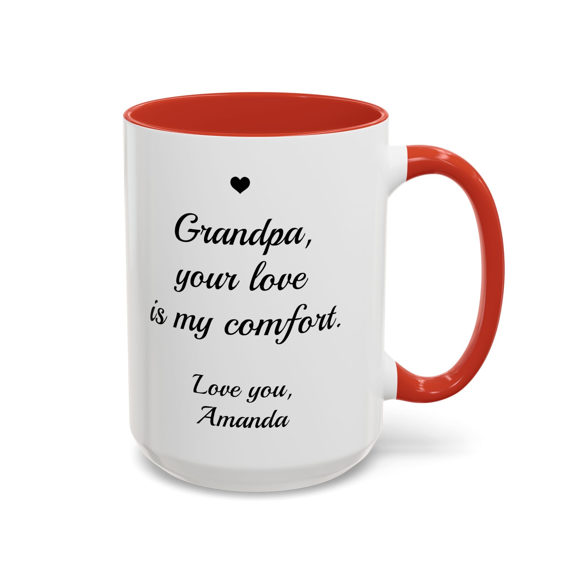 Personalized Grandpa Heartfelt Gift Mug