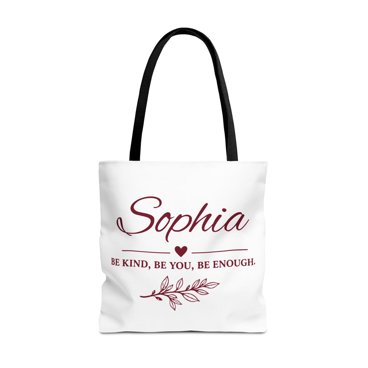 Personalized Name Tote Bag with Quote – view 3