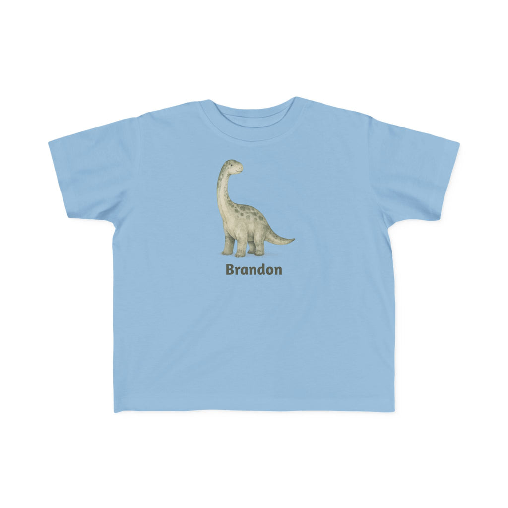 Personalized Name Dinosaur Toddler Kids Dino T-Shirt