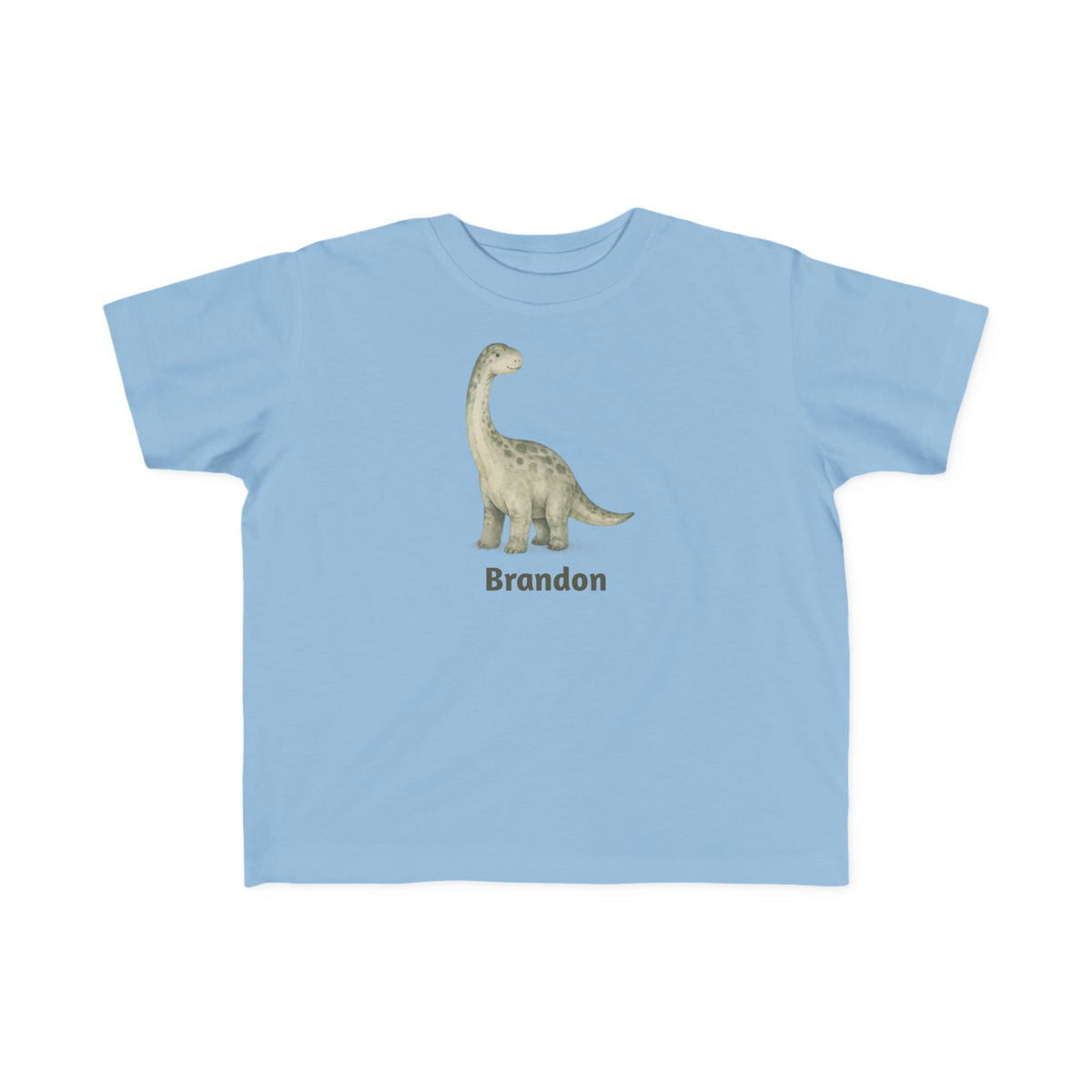 Personalized Name Dinosaur Toddler Kids Dino T-Shirt