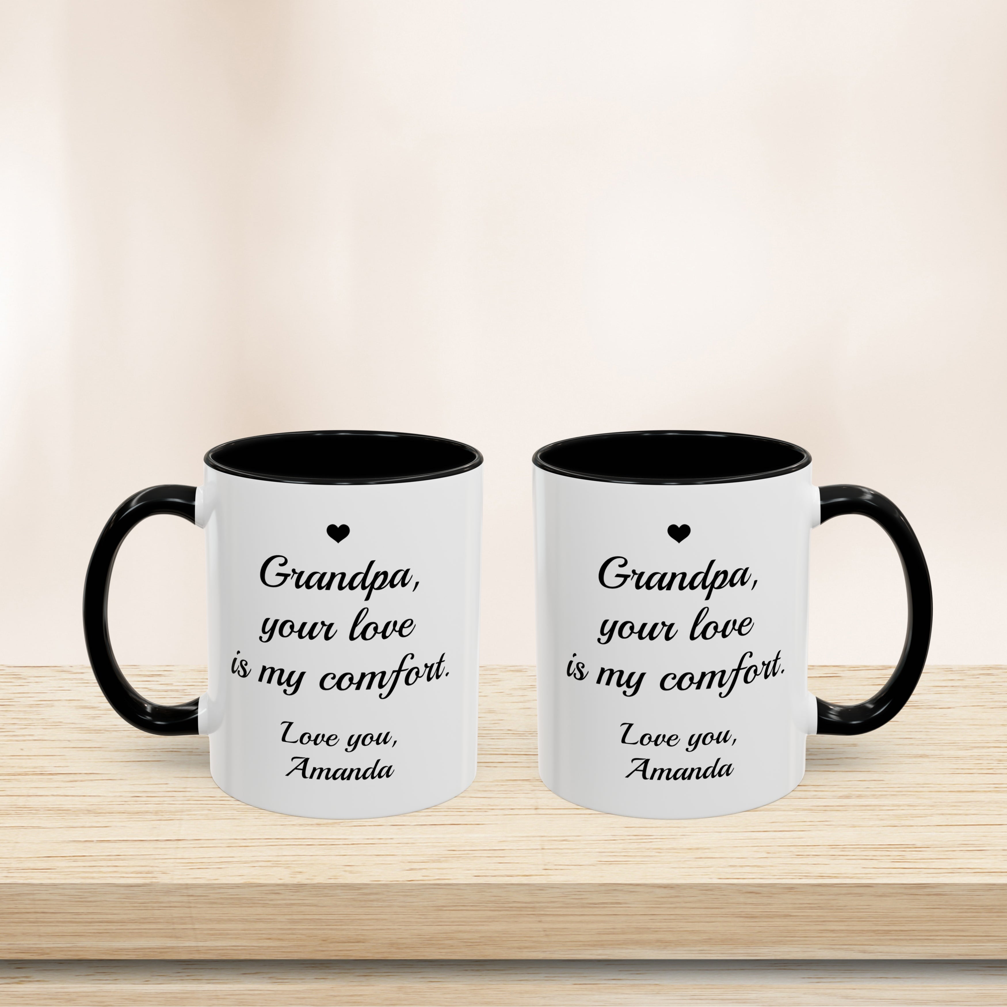Personalized Grandpa Heartfelt Gift Mug