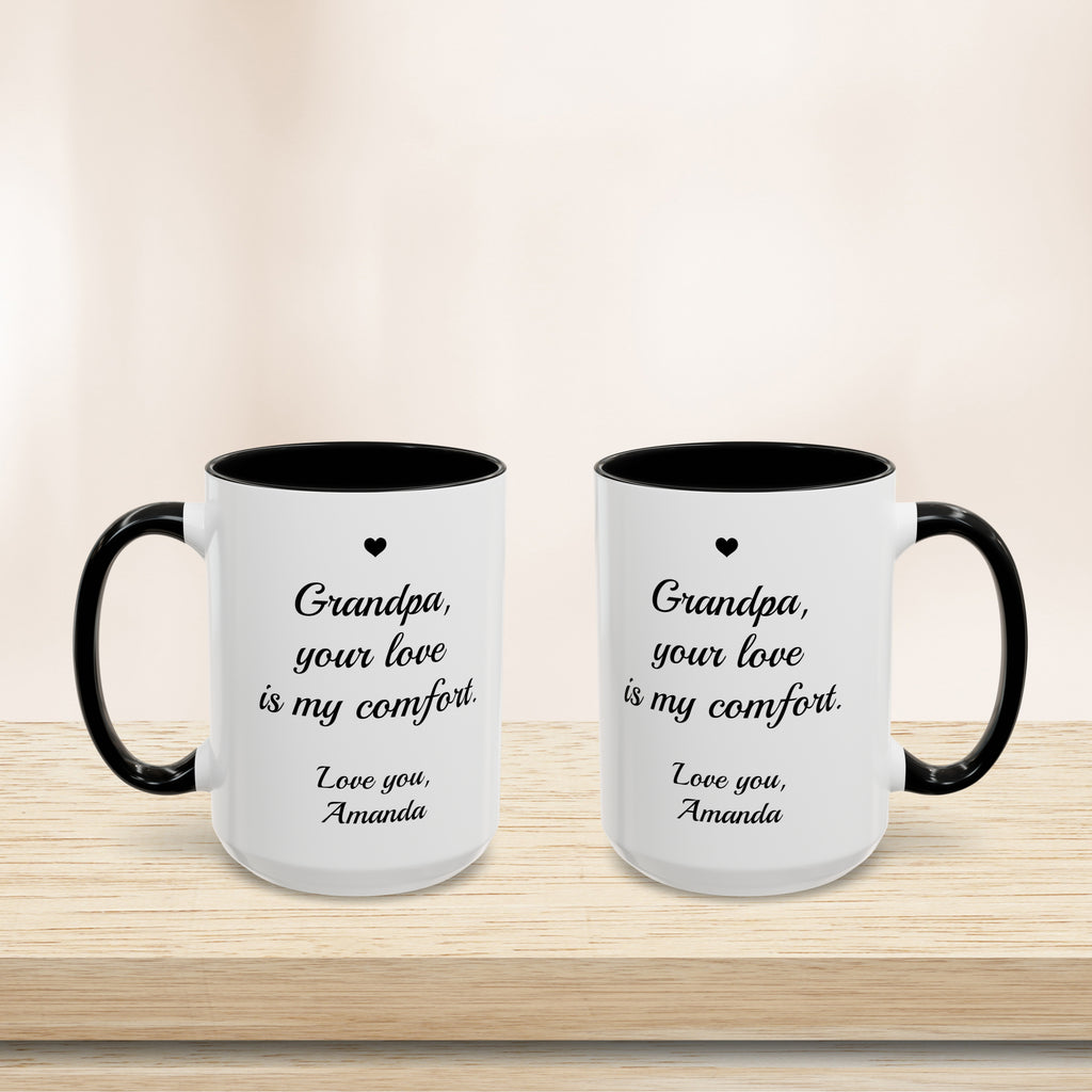 Personalized Grandpa Heartfelt Gift Mug