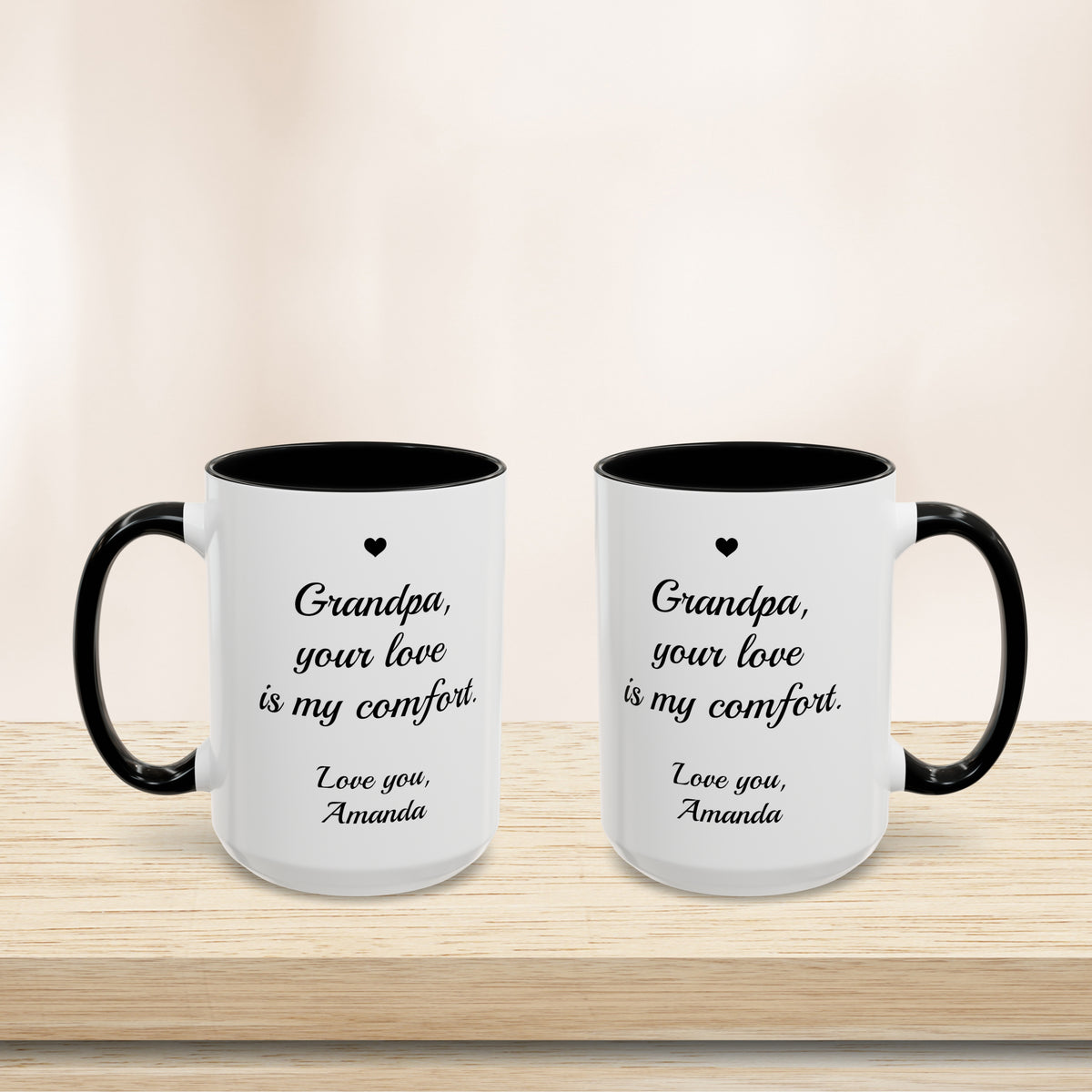Personalized Grandpa Heartfelt Gift Mug