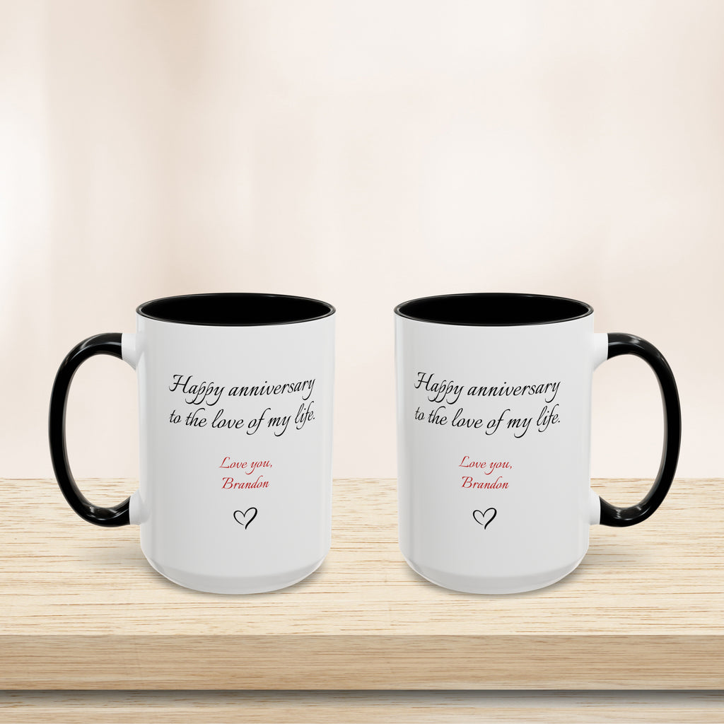 Personalized Anniversary Gift Mug