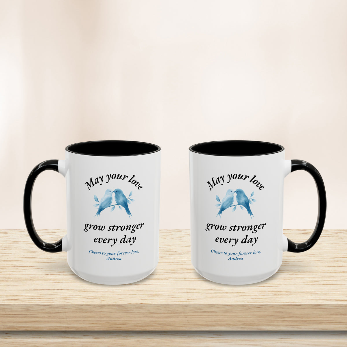 Personalized Wedding Wishes Custom Couple Gift Mug