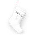 Minimal Christmas Tree Stocking with Name