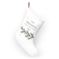 Family Name Christmas Stocking, Pine Branch