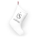 Monogram Initial Christmas Stocking