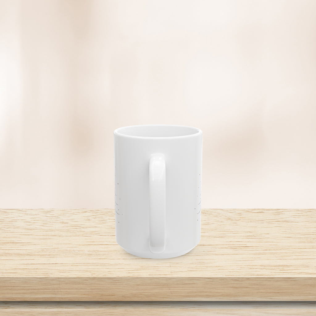 Minimalist Christmas Tree Elegant Holiday Winter Ceramic Mug