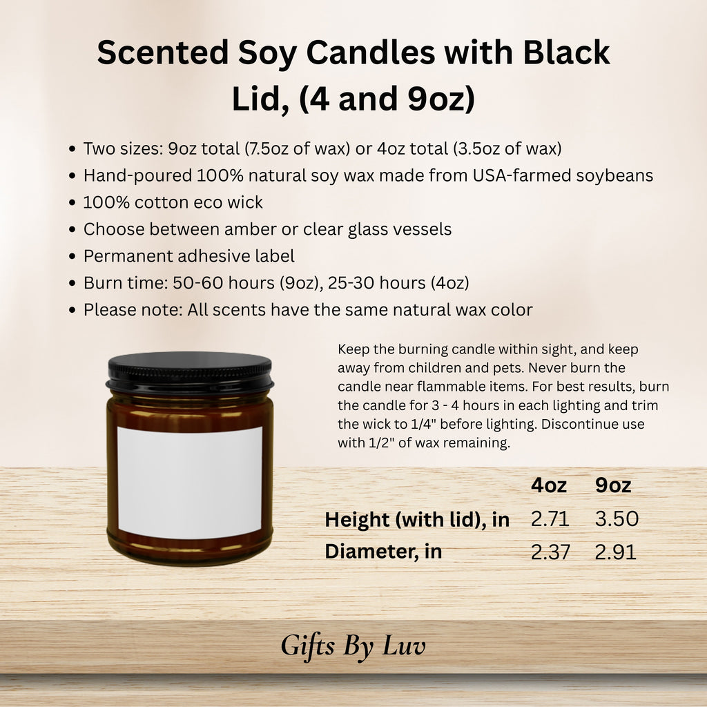 Personalized Name Candle Custom Thank You Thoughtful Appreciation Gift for Her