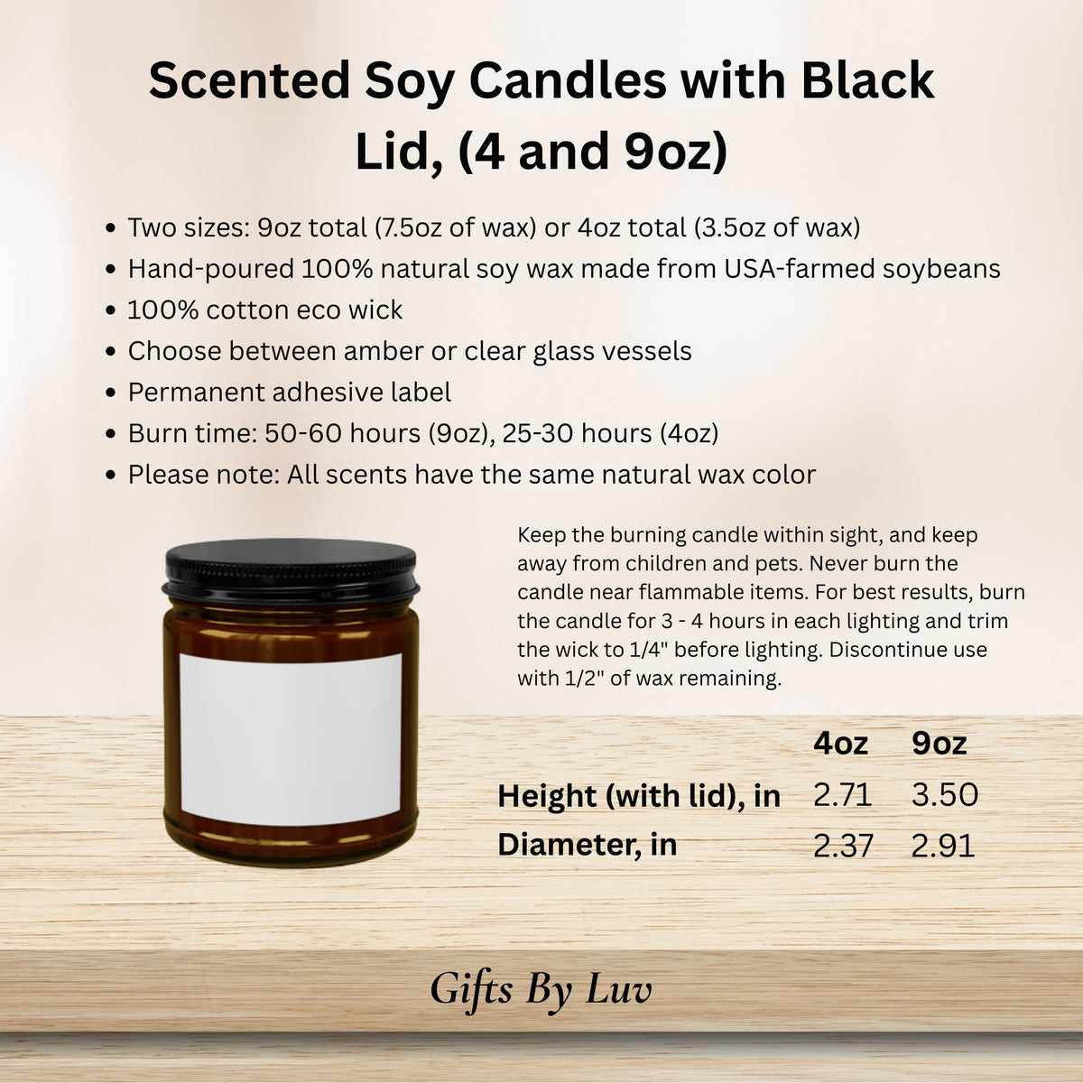 Personalized Name Candle Custom Thank You Thoughtful Appreciation Gift for Her