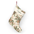 Personalized Couples Christmas Custom Name Botanical Holiday Stocking