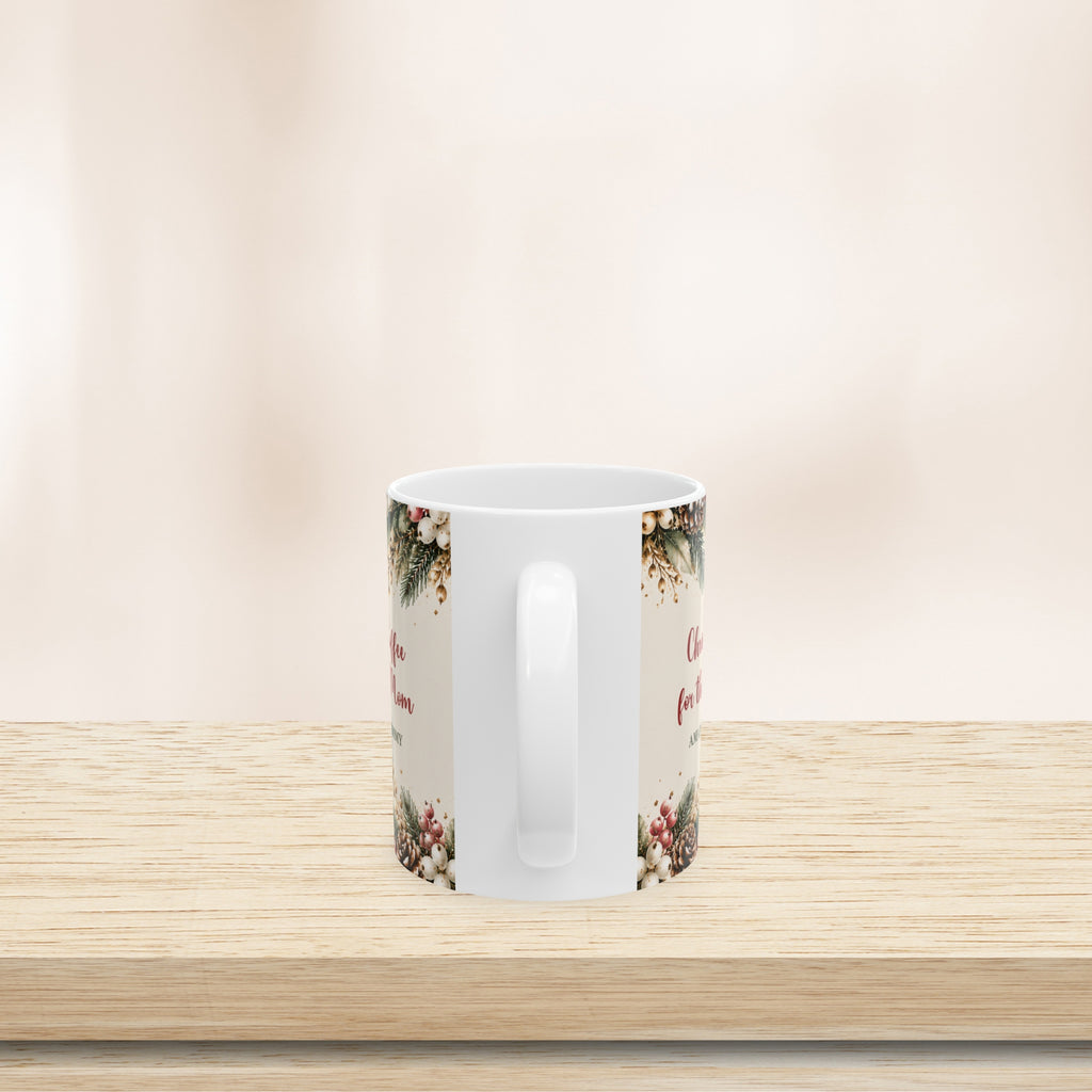 Personalized Christmas Mom Mug Custom Kids Names Holiday Gift for Mom