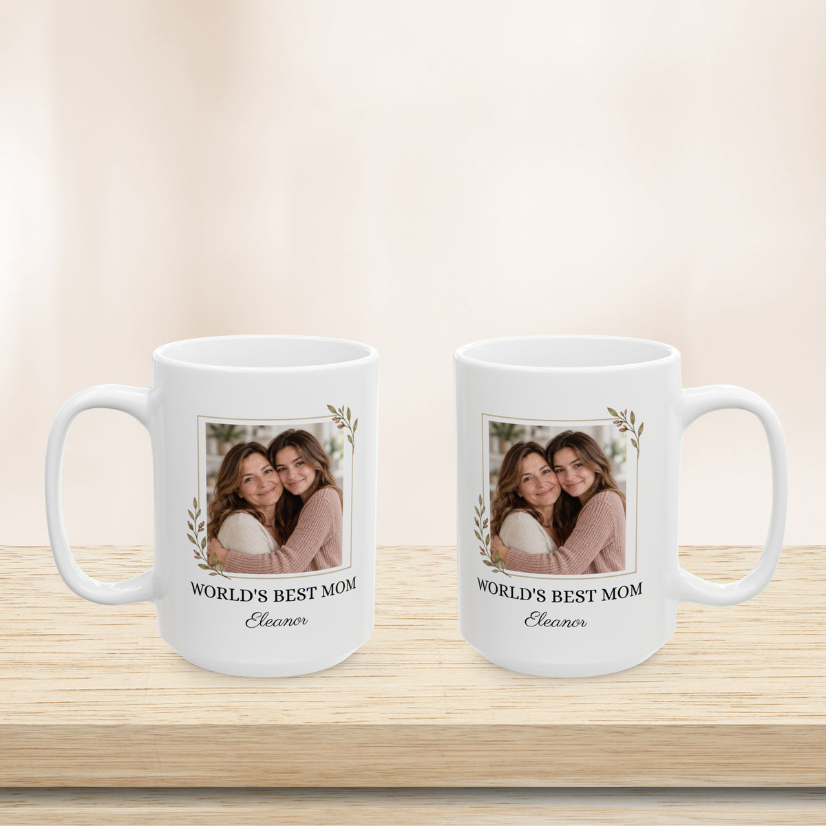 Personalized Mom Photo Mug Custom Name World’s Best Mom Gift