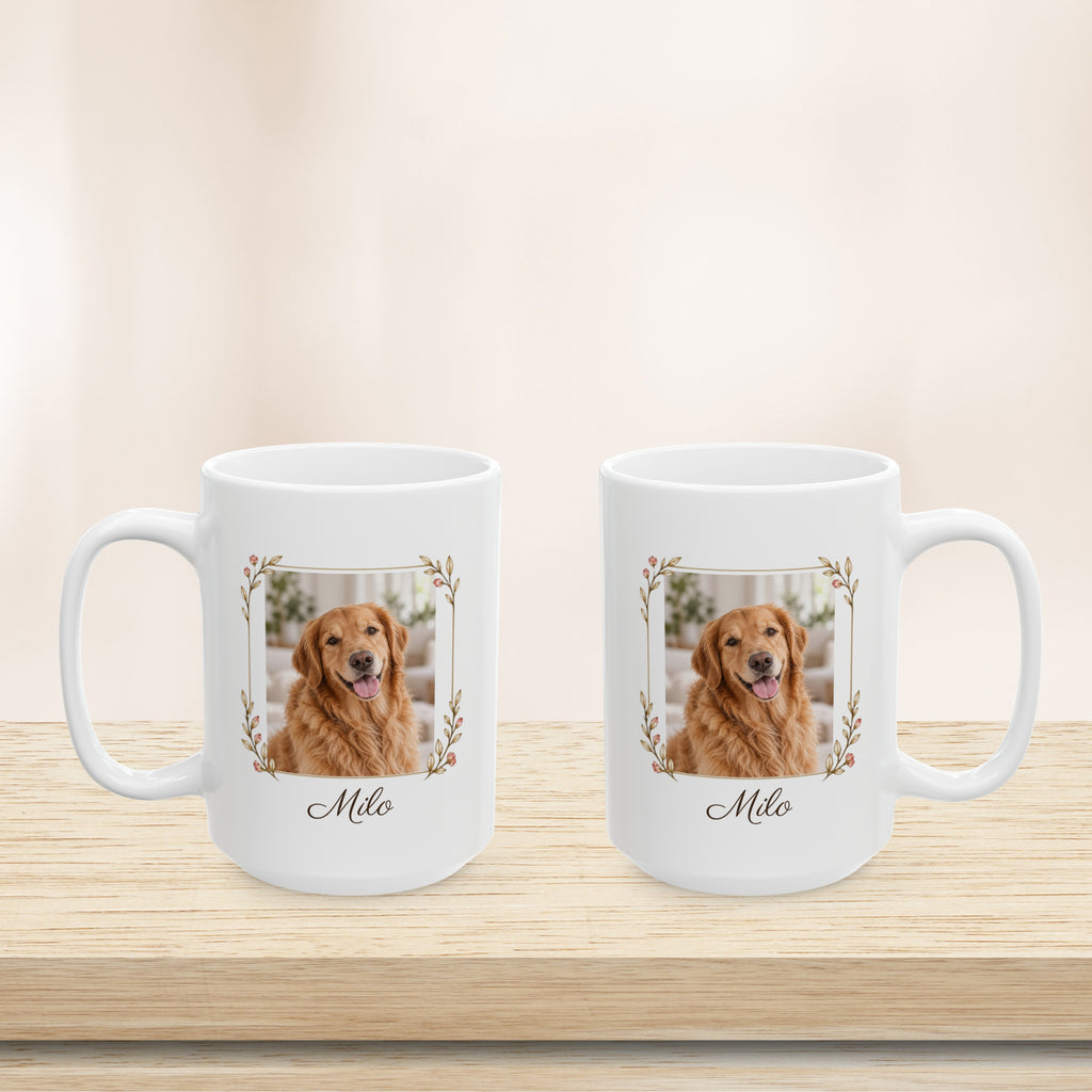 Personalized Pet Photo Mug Custom Dog or Cat Pet Lover Gift