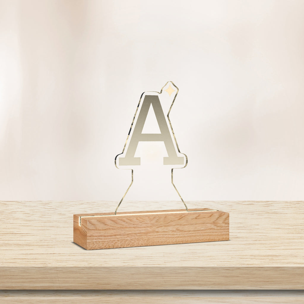 Personalized Initial Night Light Custom Letter Kids Lamp Christmas Gif ...