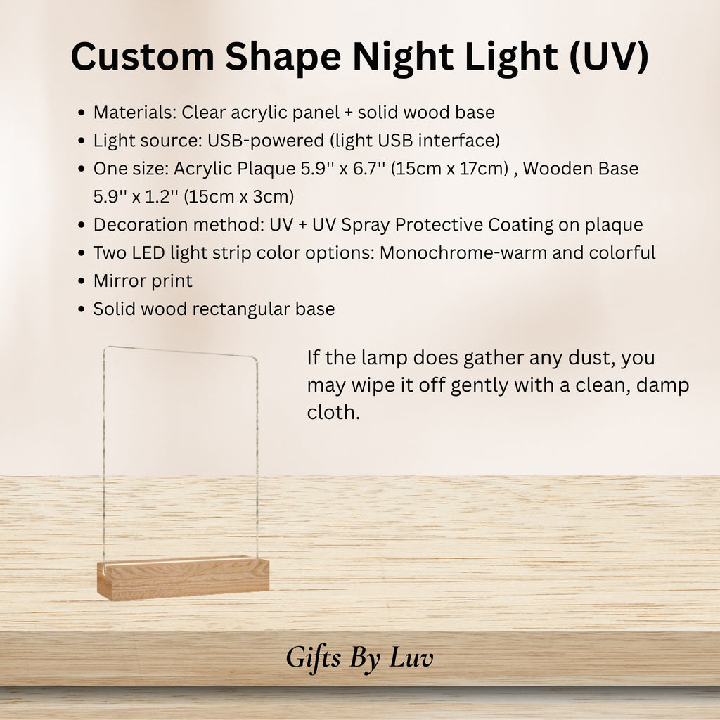 Personalized Initial Night Light Custom Letter Kids Lamp Christmas Gif ...