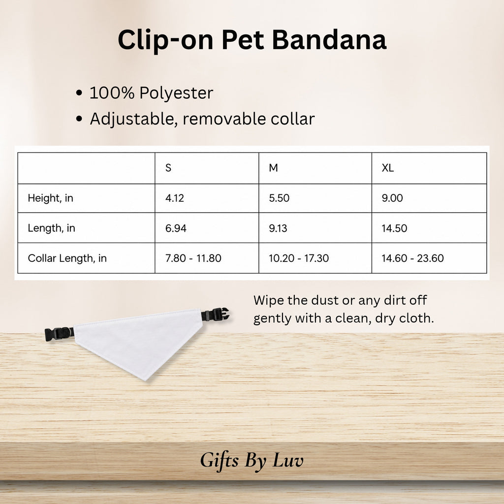 Personalized Christmas Dog Bandana with Name