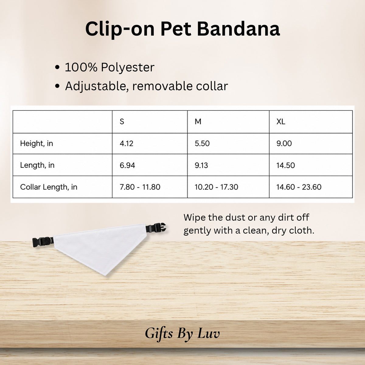 Personalized Christmas Dog Bandana with Name