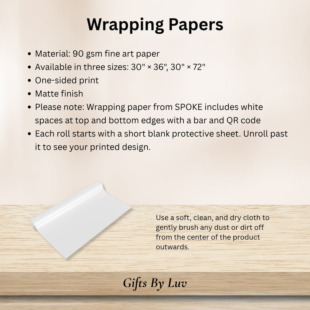 Personalized Christmas Wrapping Paper with Name
