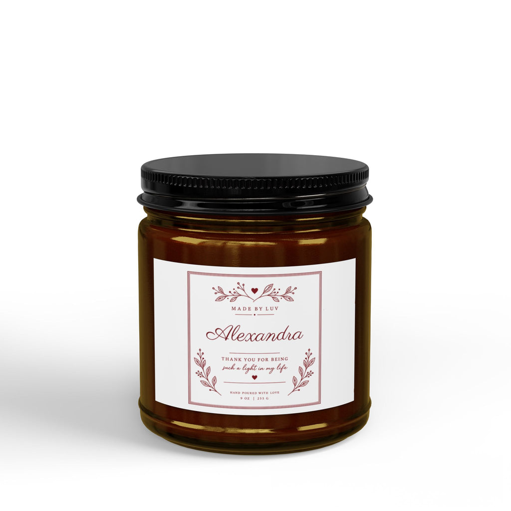 Personalized Name Candle Custom Thank You Thoughtful Appreciation Gift for Her