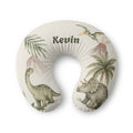 Personalized Baby Name Dinosaur Nursing Pillow Case Tropical Nursery Gift