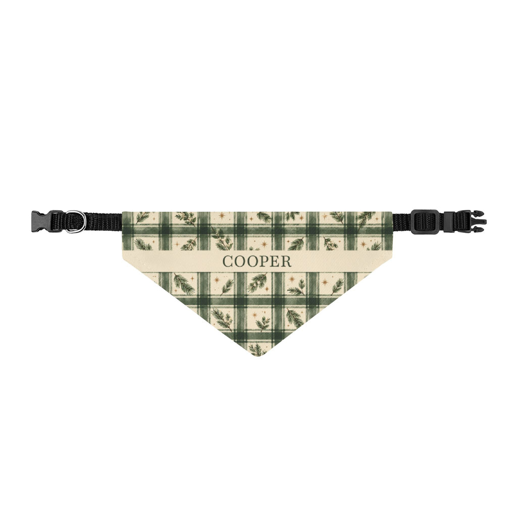 Personalized Christmas Dog Bandana with Name