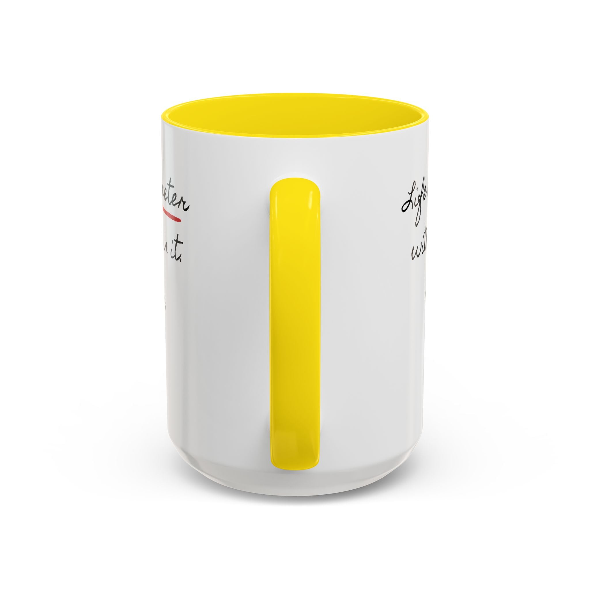 Copy of Personalized Heart Coffee Mug — "[Name], you’re the woman who makes my heart smile" (Accent 11/15oz)