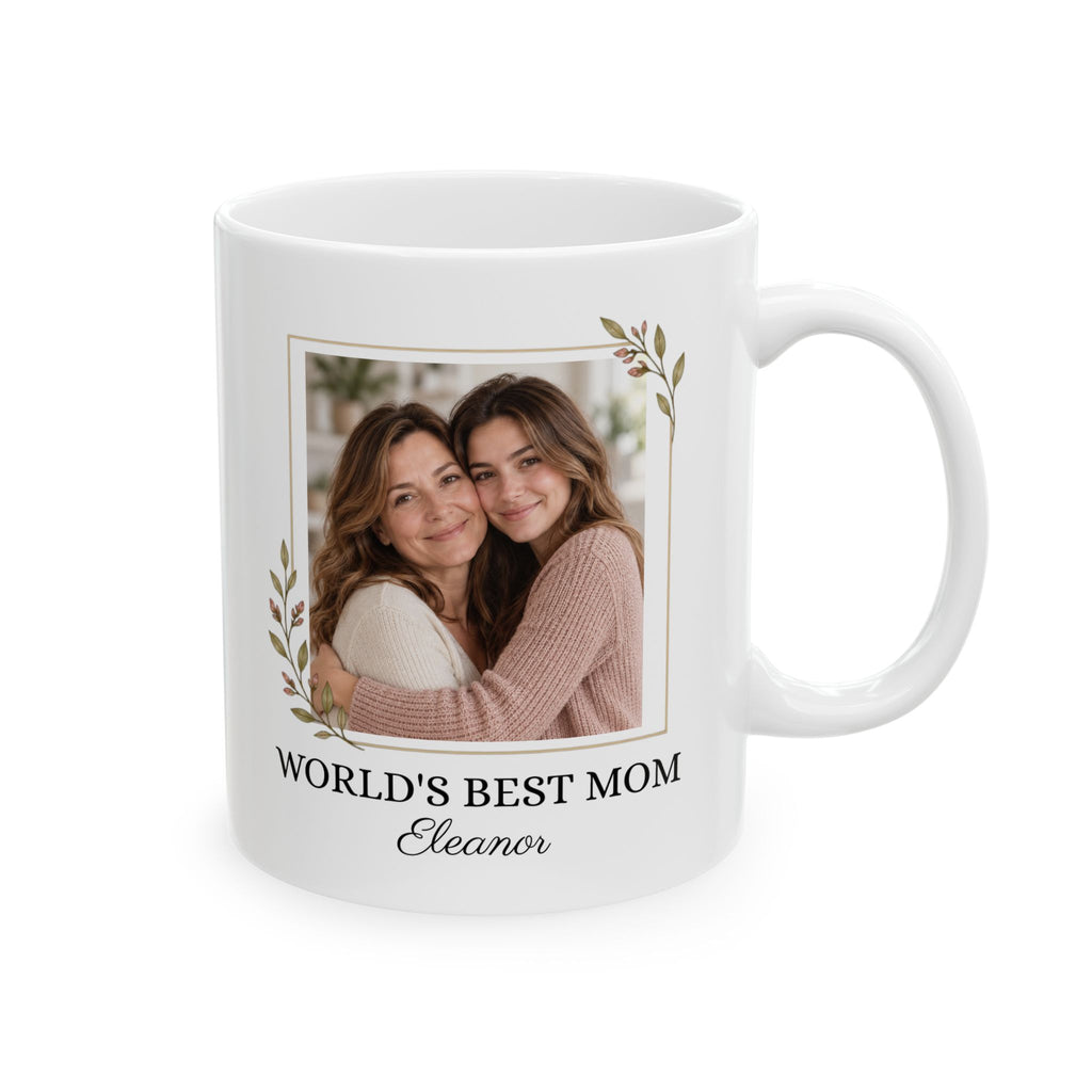 Personalized Mom Photo Mug Custom Name World’s Best Mom Gift