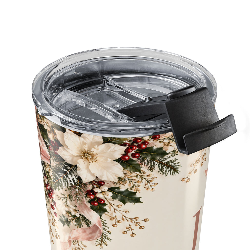 Personalized Christmas Tumbler Custom Initial and Name Gift for Wife or Girlfriend