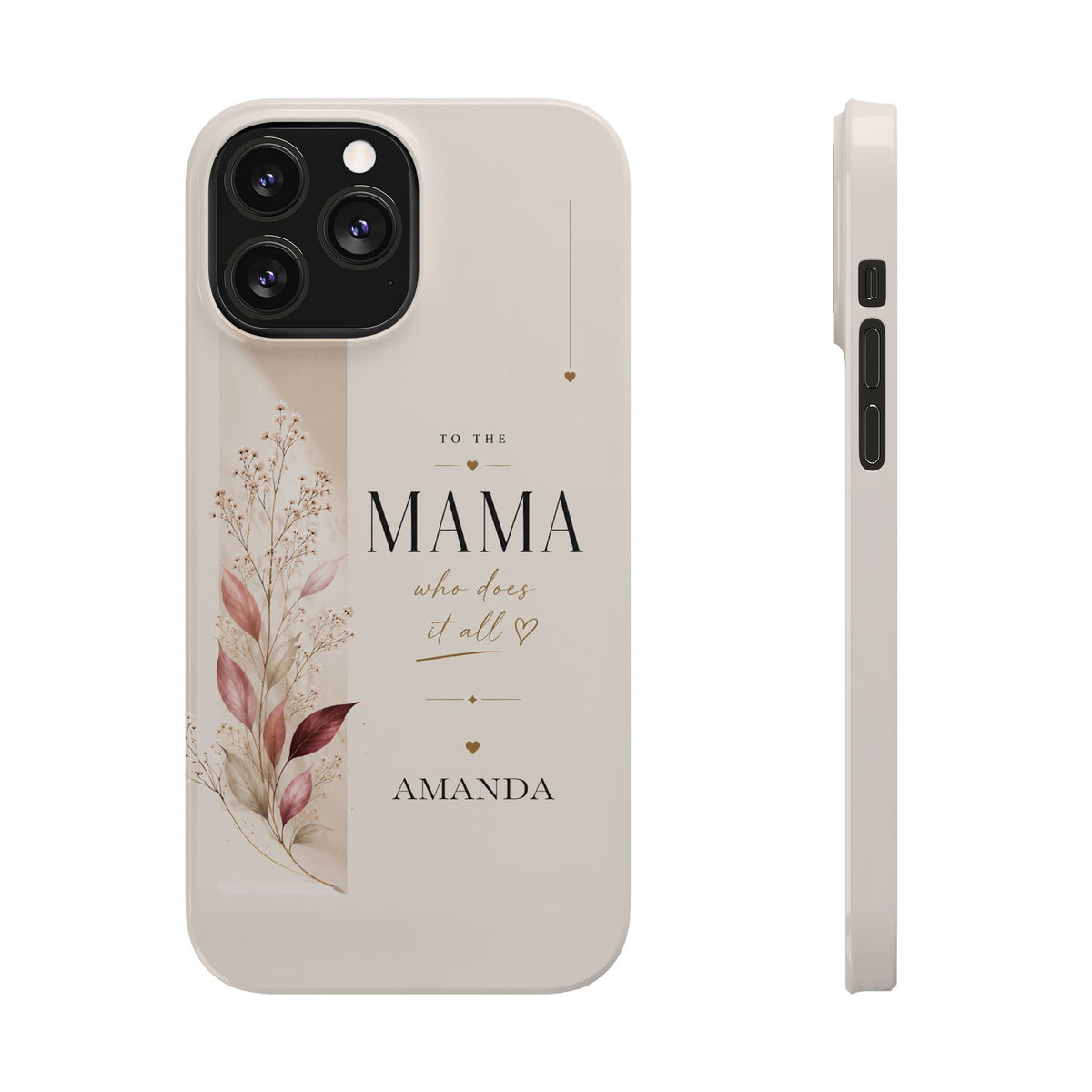Personalized Mama Phone Case, Floral – view 4
