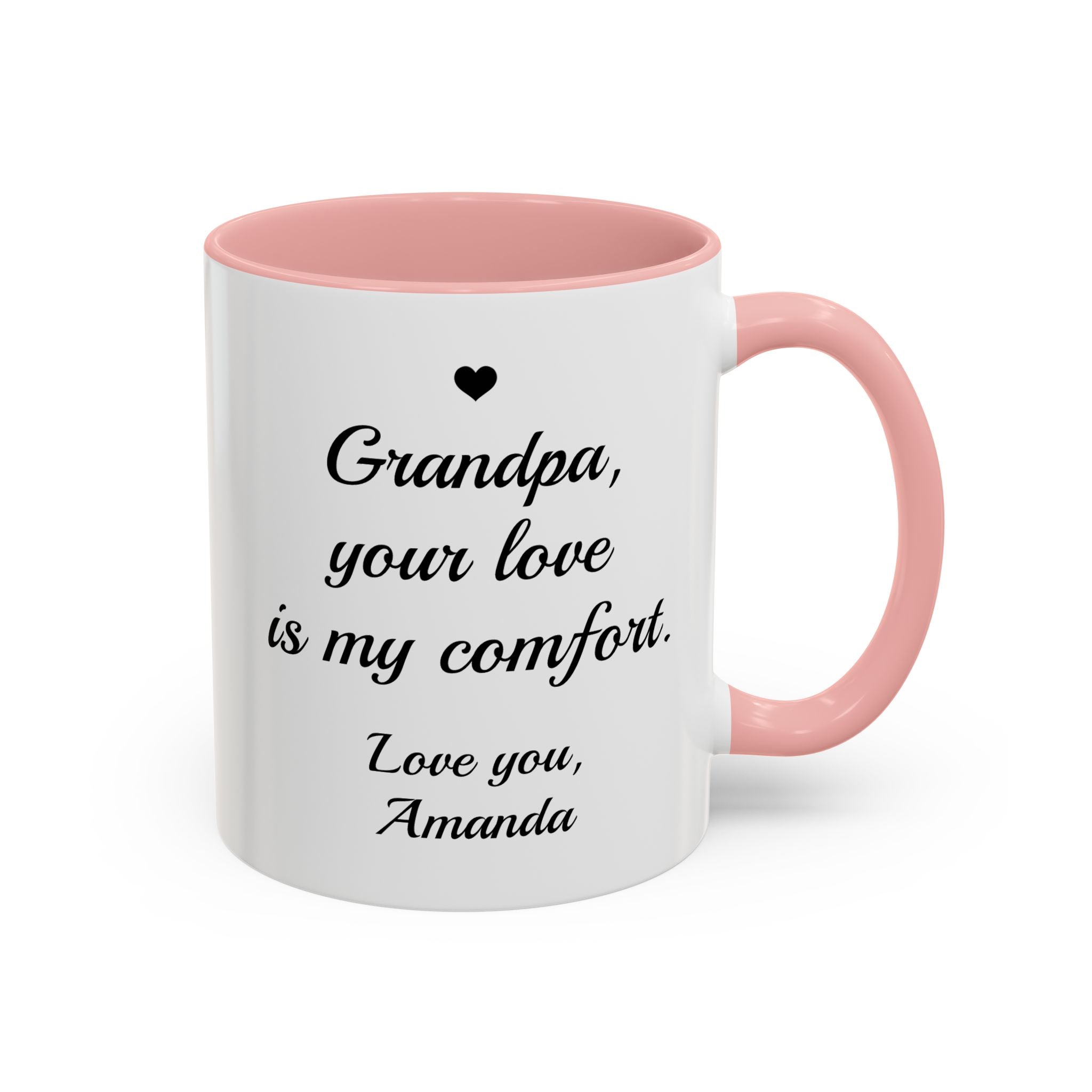 Personalized Grandpa Heartfelt Gift Mug