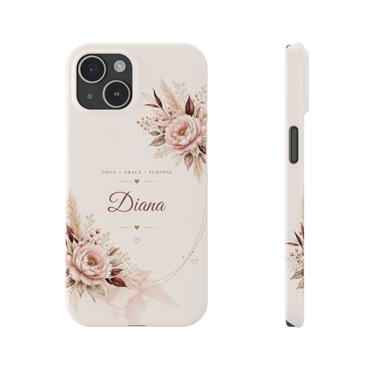 Love Grace Purpose Floral Name Phone Case – view 9