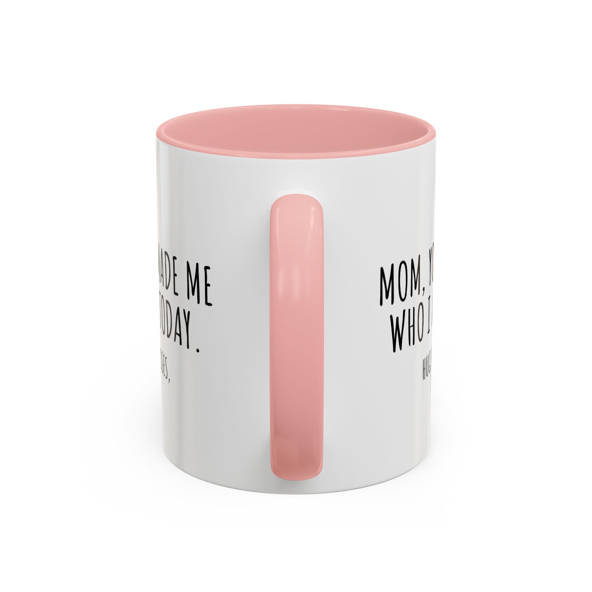 Copy of Personalized Heart Coffee Mug — "[Name], you’re the woman who makes my heart smile" (Accent 11/15oz)