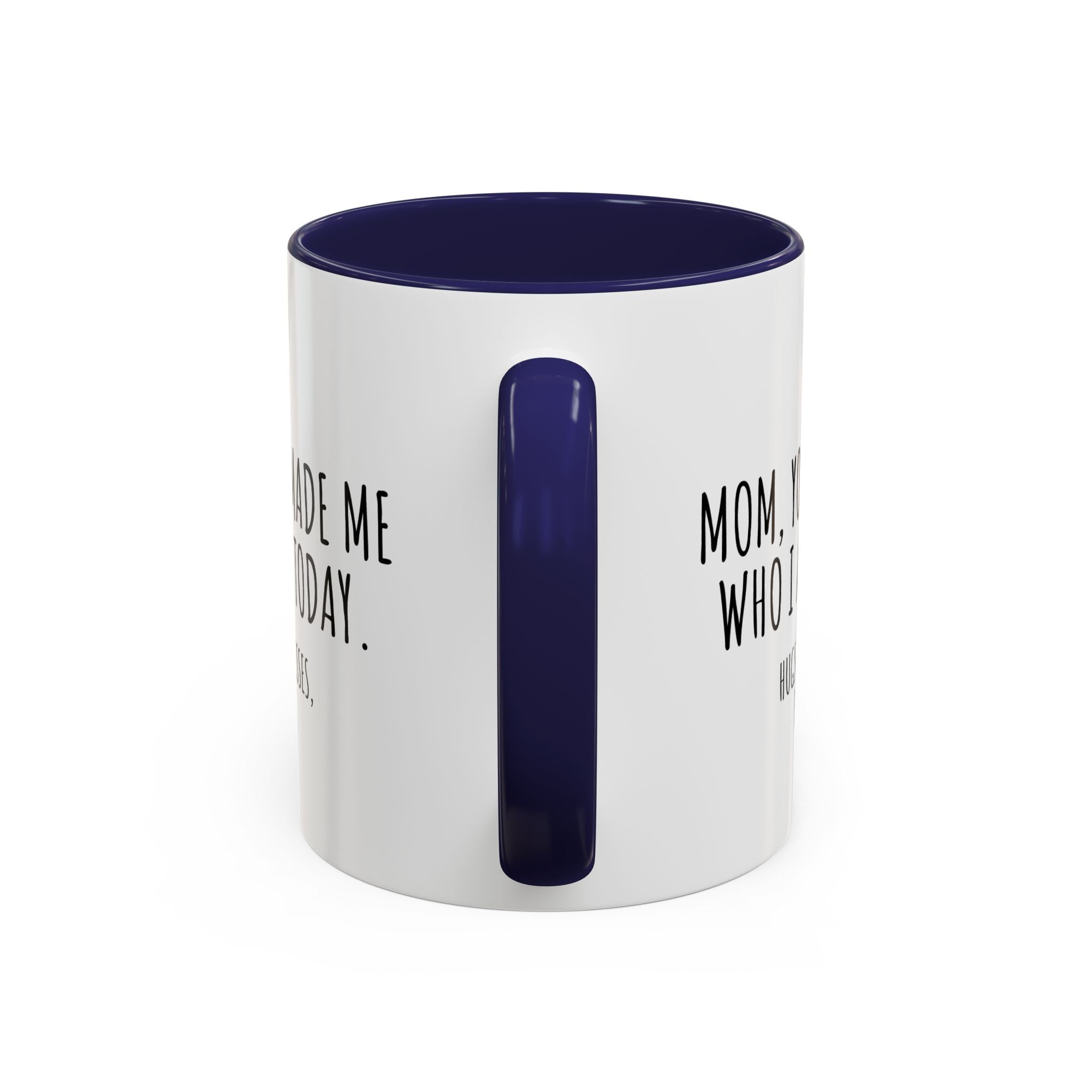 Copy of Personalized Heart Coffee Mug — "[Name], you’re the woman who makes my heart smile" (Accent 11/15oz)