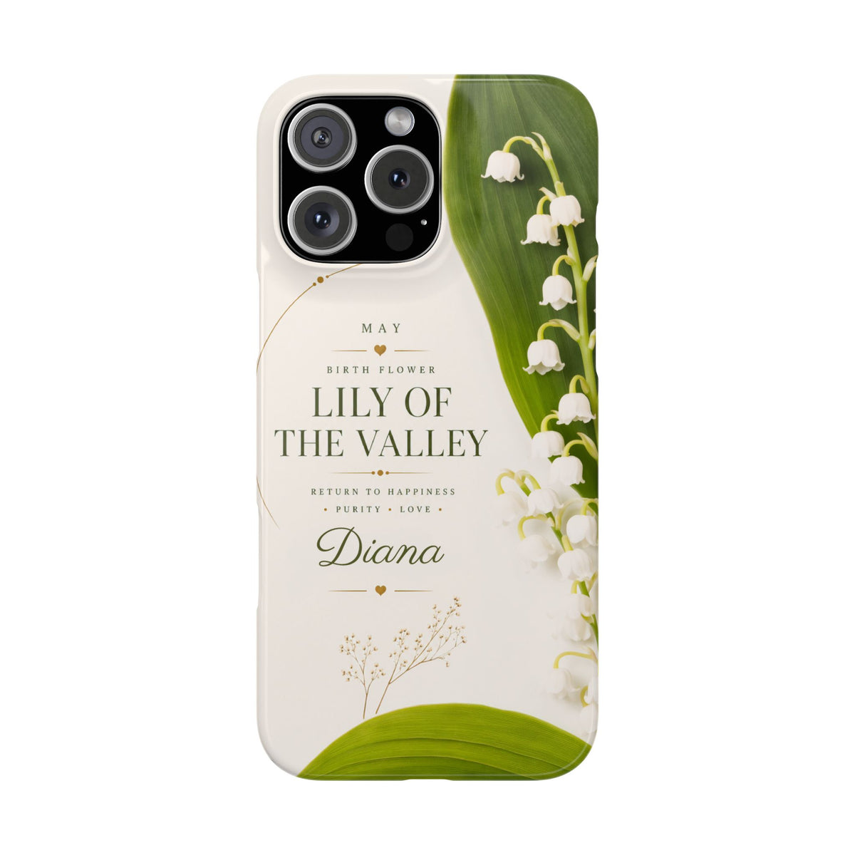 May Birth Flower Phone Case, Lily of Valley – view 13