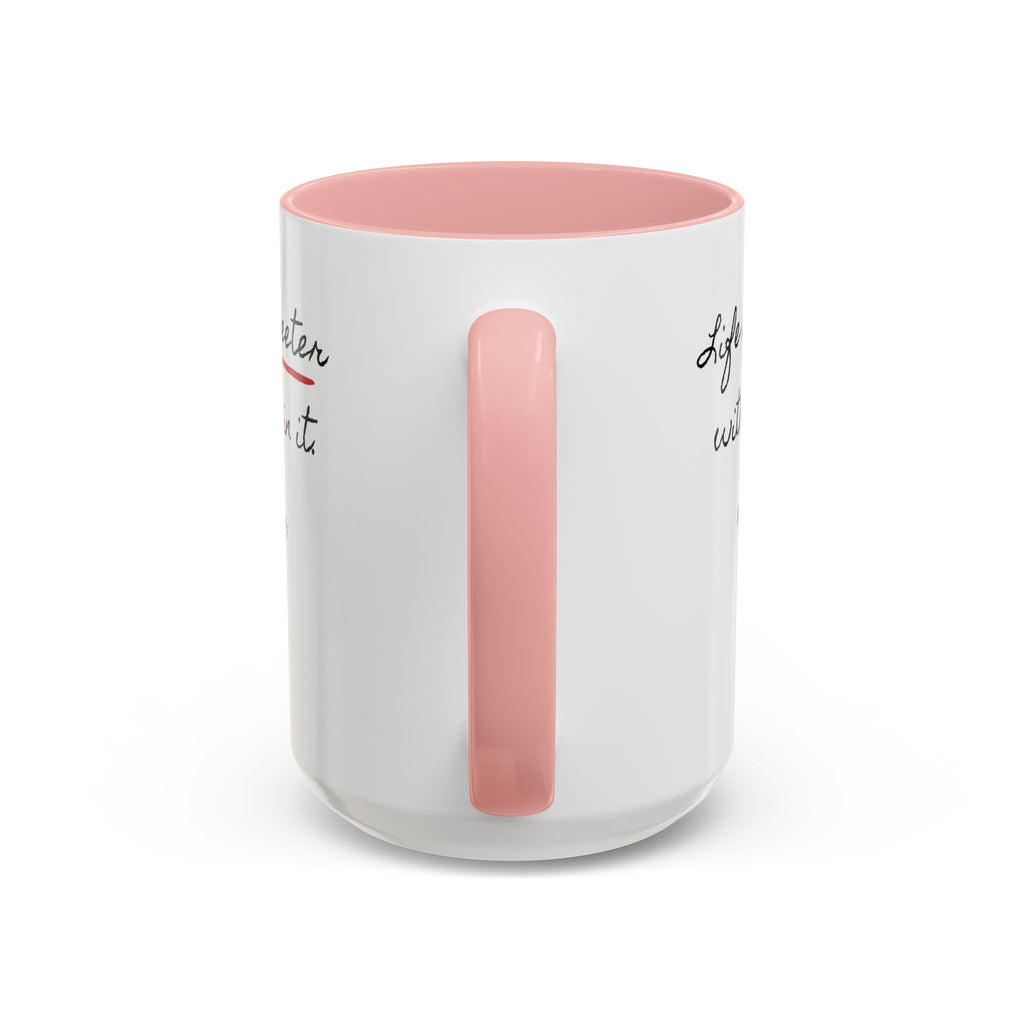 Copy of Personalized Heart Coffee Mug — "[Name], you’re the woman who makes my heart smile" (Accent 11/15oz)