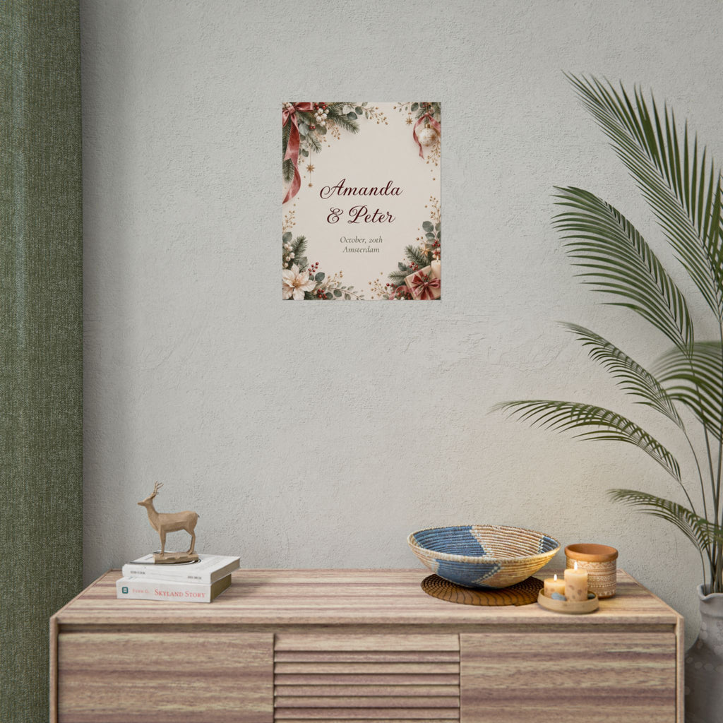 Couple Names, Date and Location Wall Art – view 4