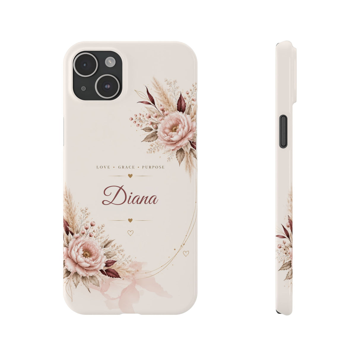 Love Grace Purpose Floral Name Phone Case – view 10