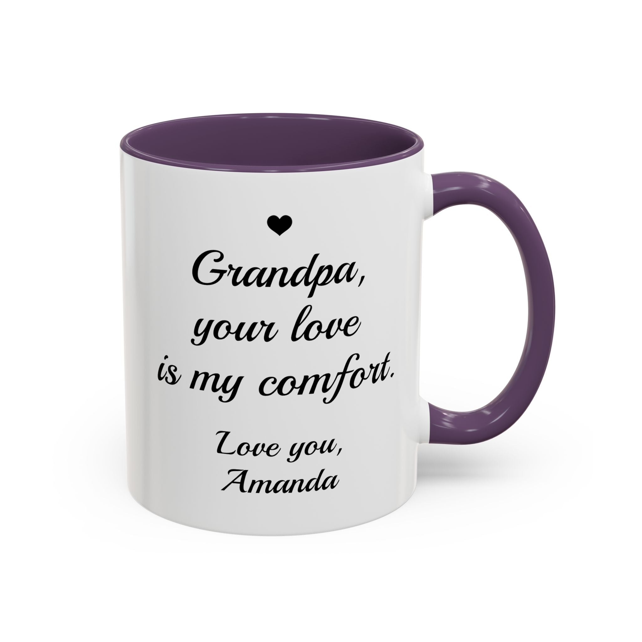 Personalized Grandpa Heartfelt Gift Mug