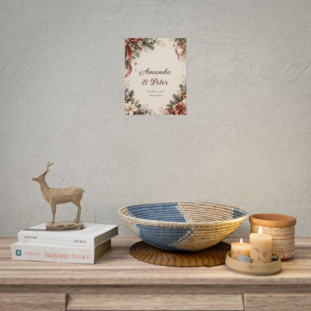 Couple Names, Date and Location Wall Art – view 3