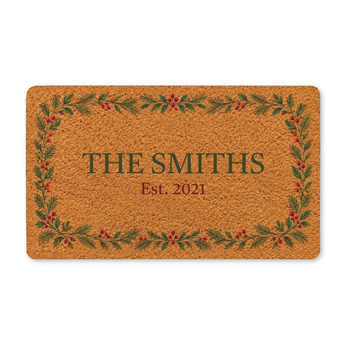 Personalized Doormat with Family Name and Est. Year