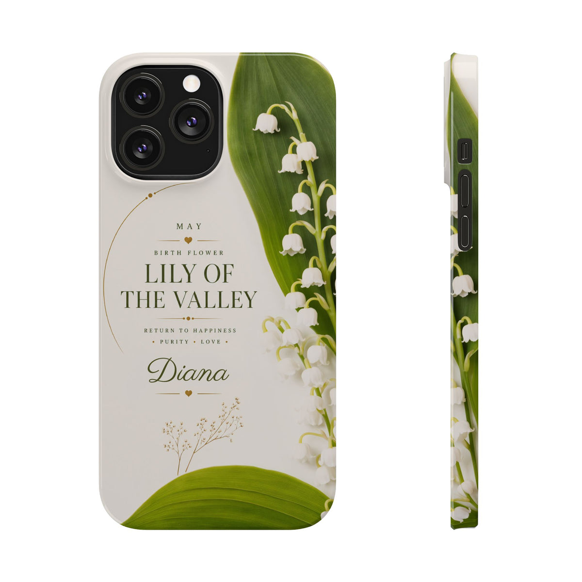 May Birth Flower Phone Case, Lily of Valley – view 4