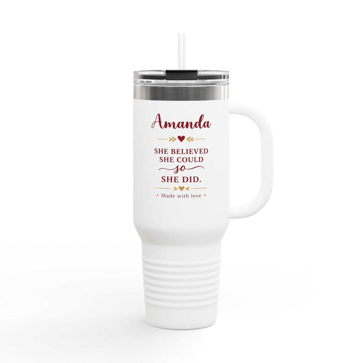 She Believed She Could Travel Mug with Name