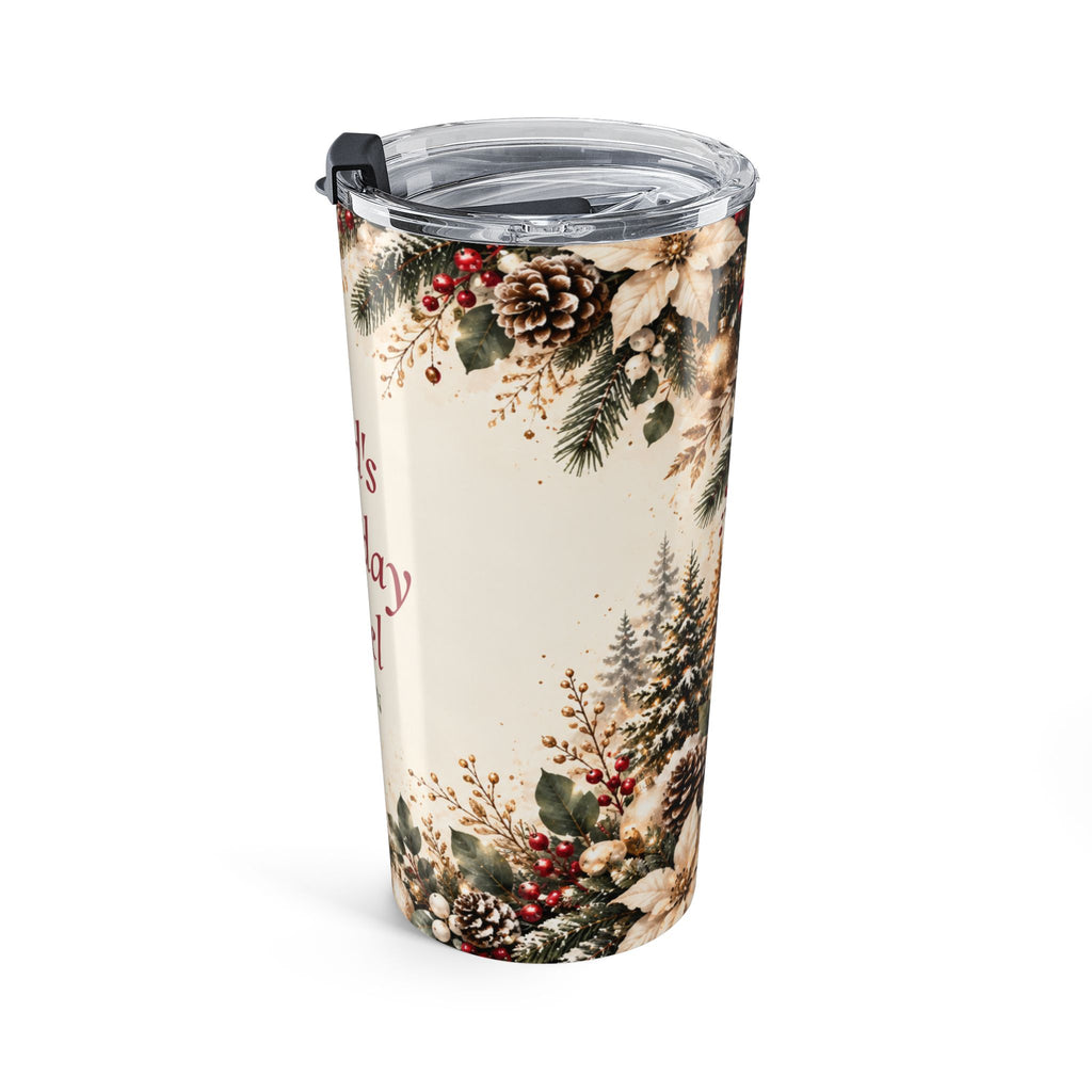 Personalized Dad Christmas Tumbler Custom Name Holiday Gift