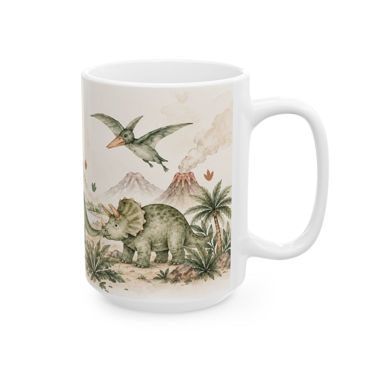 Personalized Kids Dinosaur Mug with Name – view 2