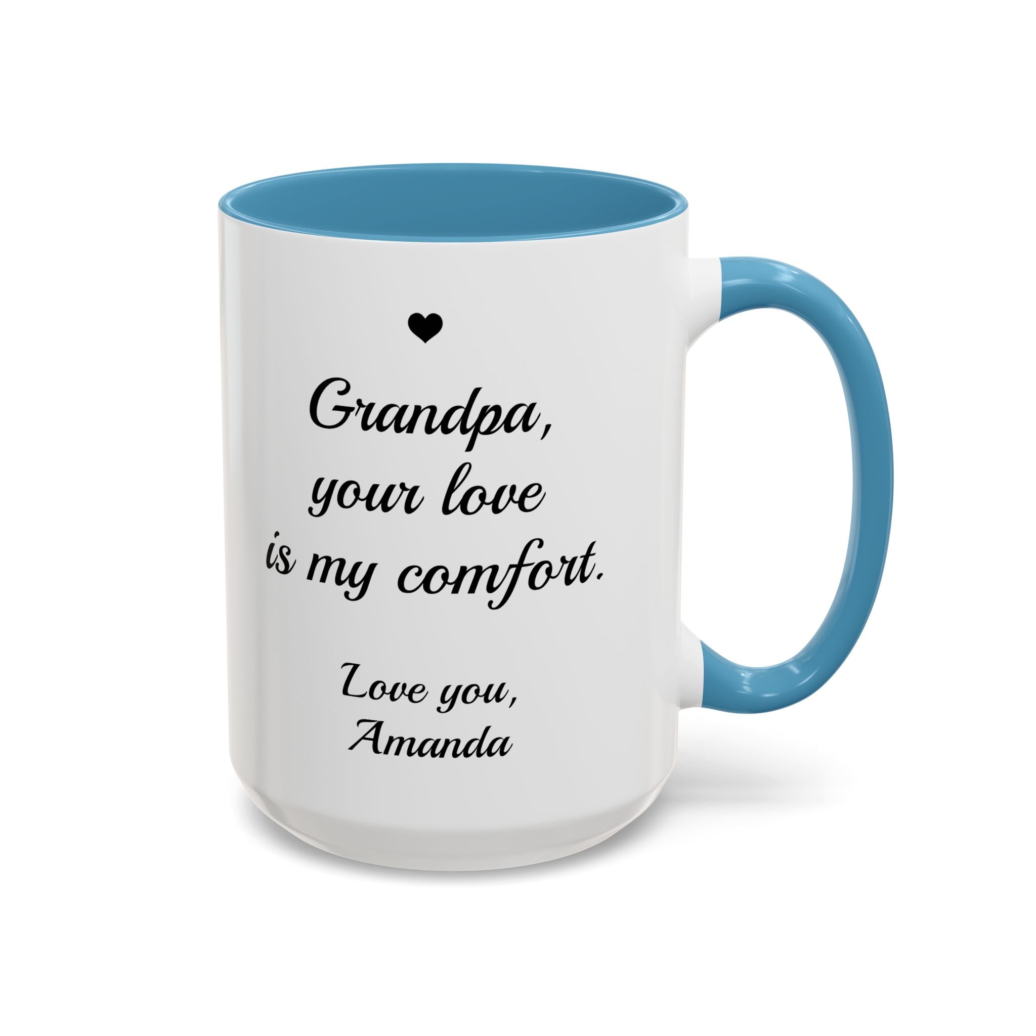 Personalized Grandpa Heartfelt Gift Mug