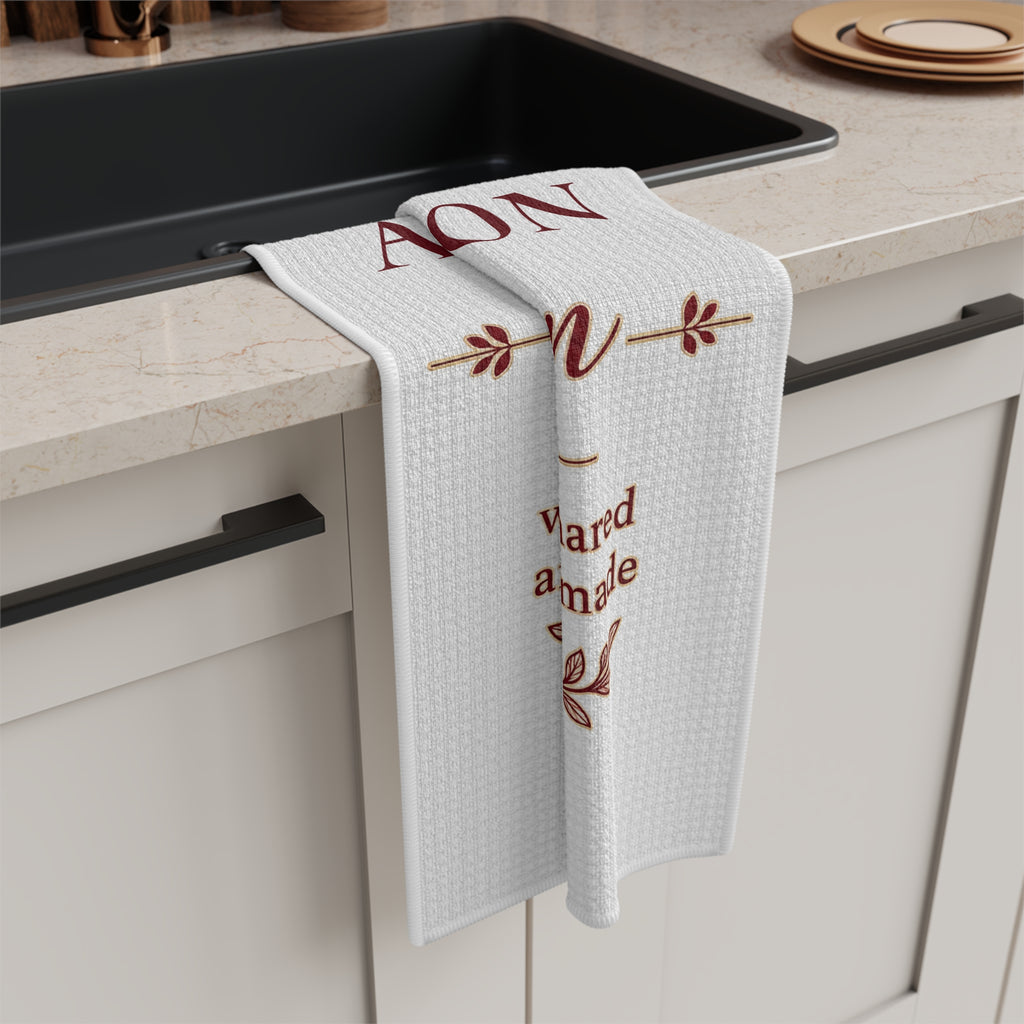 Personalized Family Name Custom Established Date Microfiber Kitchen Towel