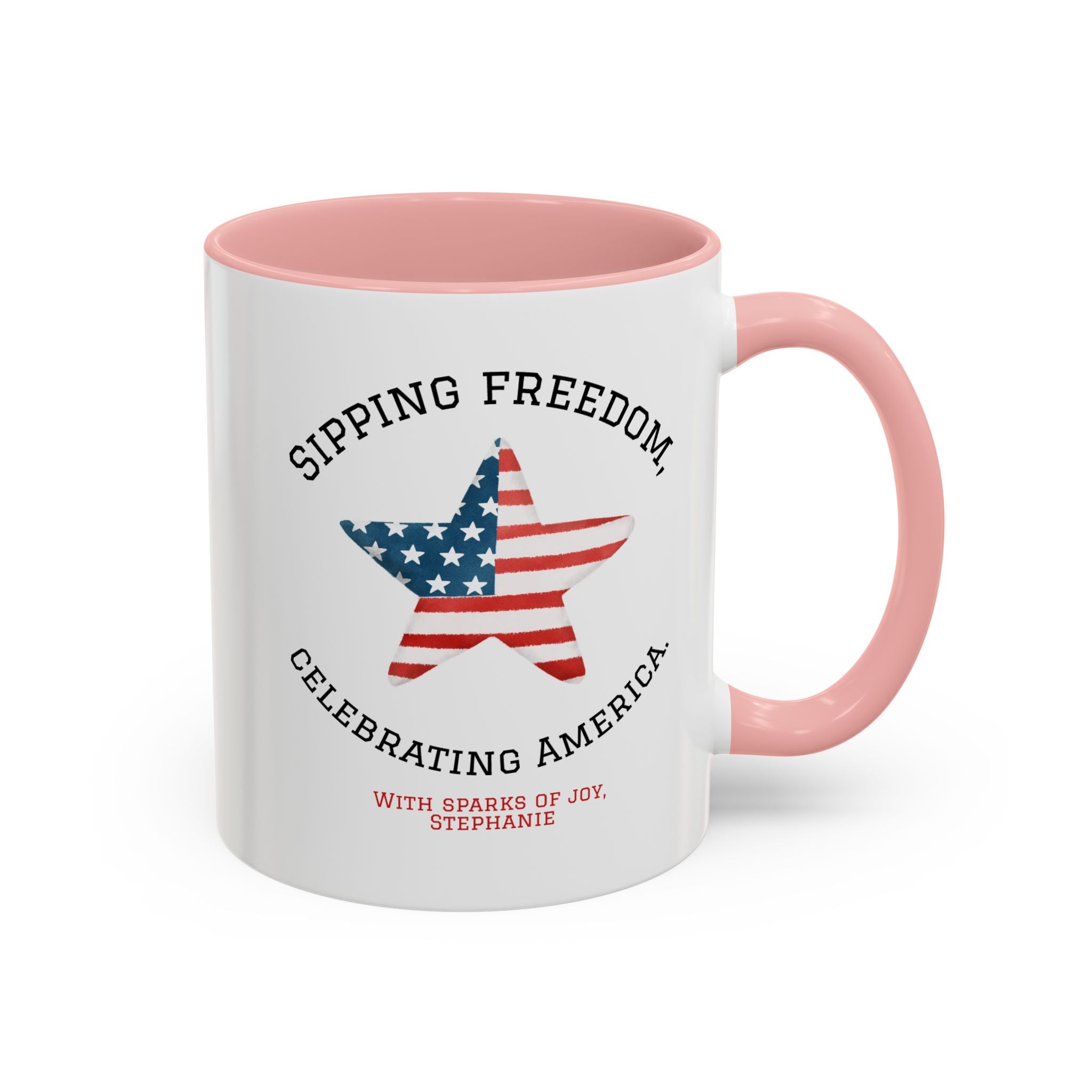 Personalized 4th of July Custom Name Independence Day Patriotic Gift Mug