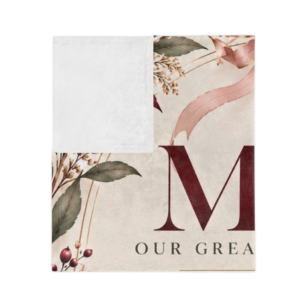 Personalized Mom Blanket Custom Kids Names Blanket Mother’s Day Gift from Children
